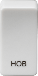 Knightsbridge MLA GDHOBU Switch cover "marked HOB" - white - Knightsbridge MLA - Falcon Electrical UK