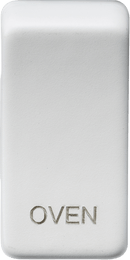 Knightsbridge MLA GDOVENMW Switch cover "marked OVEN" - matt white - Knightsbridge MLA - Falcon Electrical UK