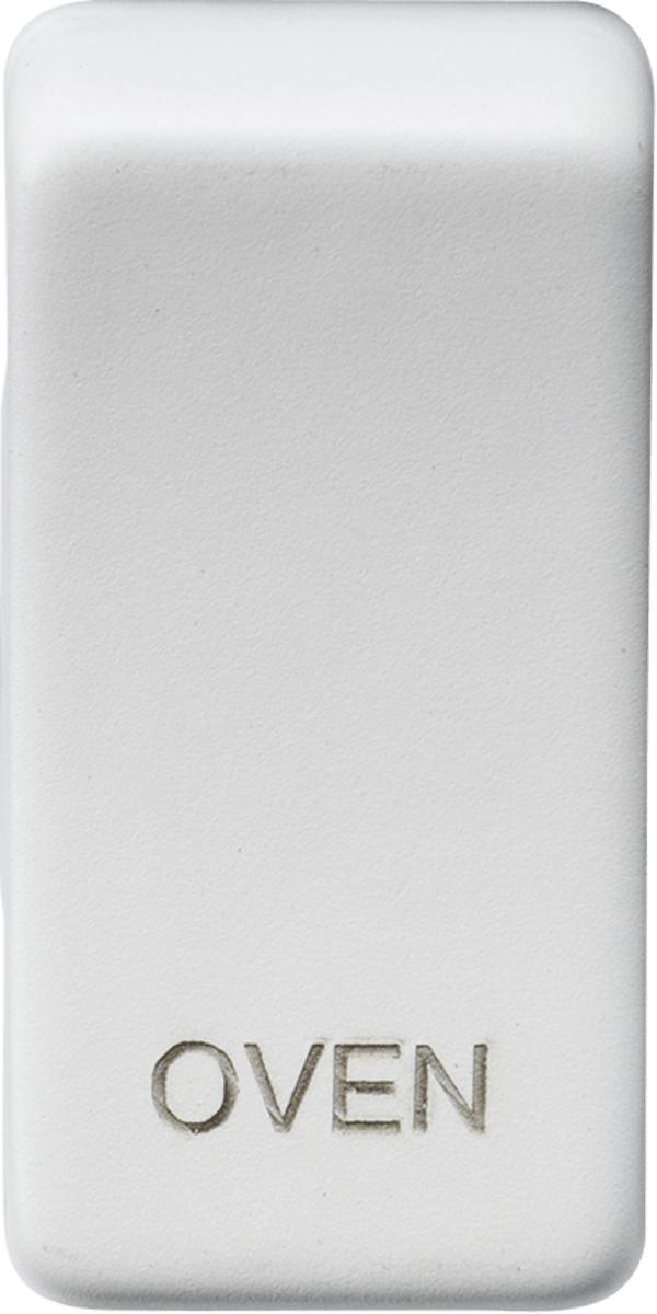 Knightsbridge MLA GDOVENMW Switch cover "marked OVEN" - matt white - Knightsbridge MLA - Falcon Electrical UK