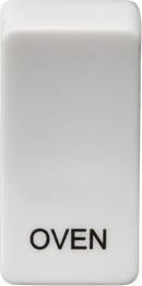 Knightsbridge MLA GDOVENU Switch cover "marked OVEN" - white - Knightsbridge MLA - Falcon Electrical UK
