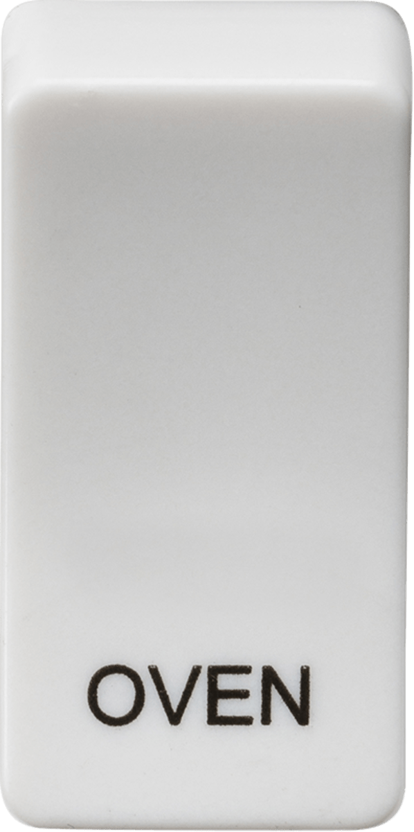 Knightsbridge MLA GDOVENU Switch cover "marked OVEN" - white - Knightsbridge MLA - Falcon Electrical UK
