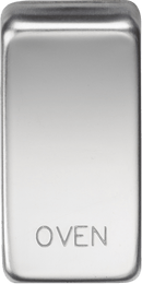 Knightsbridge MLA GDOVENPC Switch cover "marked OVEN" - polished chrome - Knightsbridge MLA - Falcon Electrical UK