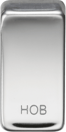 Knightsbridge MLA GDHOBPC Switch cover "marked HOB" - polished chrome - Knightsbridge MLA - Falcon Electrical UK