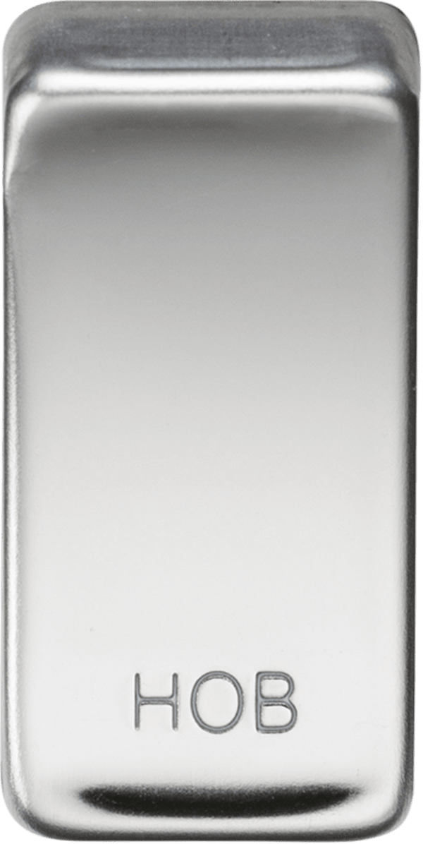 Knightsbridge MLA GDHOBPC Switch cover "marked HOB" - polished chrome - Knightsbridge MLA - Falcon Electrical UK