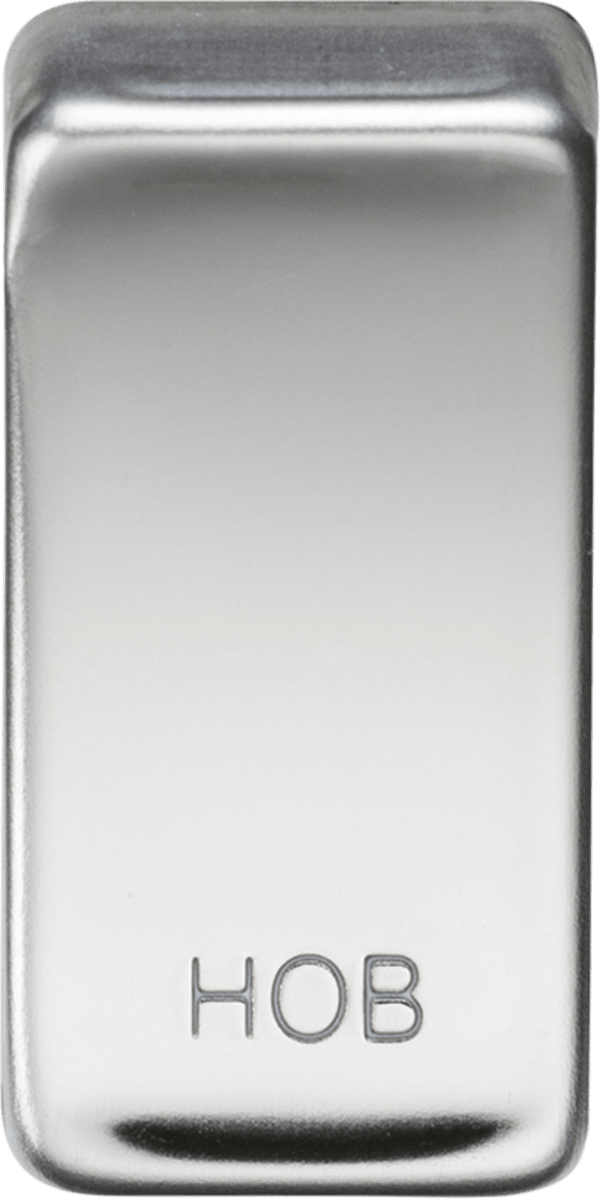 Knightsbridge MLA GDHOBPC Switch cover "marked HOB" - polished chrome - Knightsbridge MLA - Falcon Electrical UK