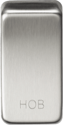 Knightsbridge MLA GDHOBBC Switch cover "marked HOB" - brushed chrome - Knightsbridge MLA - Falcon Electrical UK