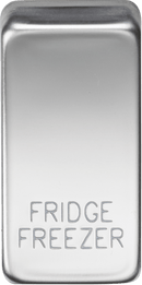 Knightsbridge MLA GDFRIDPC Switch cover "marked FRIDGE/FREEZER" - polished chrome - Knightsbridge MLA - Falcon Electrical UK
