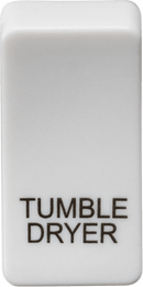 Knightsbridge MLA GDDRYU Switch cover "marked TUMBLE DRYER" - white - Knightsbridge MLA - Falcon Electrical UK
