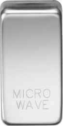 Knightsbridge MLA GDMICROPC Switch cover "marked MICROWAVE" - polished chrome - Knightsbridge MLA - Falcon Electrical UK