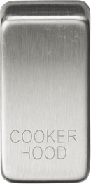 Knightsbridge MLA GDCOOKBC Switch cover "marked COOKER HOOD" - brushed chrome - Knightsbridge MLA - Falcon Electrical UK