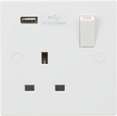 Knightsbridge MLA SN9903 13A 1G Switched Socket with USB Charger 5V DC 2.1A - Knightsbridge MLA - Falcon Electrical UK