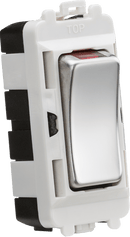 Knightsbridge MLA GDM003PC 20AX DP module with LED indicator - polished chrome - Knightsbridge MLA - Falcon Electrical UK