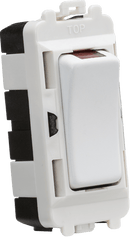 Knightsbridge MLA GDM003MW 20AX DP module with LED indicator - matt white - Knightsbridge MLA - Falcon Electrical UK