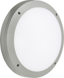Knightsbridge MLA SHE1GEMS 230V IP65 18W LED Round Bulkhead CCT with Emergency & Microwave Sensor Grey - Knightsbridge MLA - Falcon Electrical UK