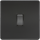 Knightsbridge MLA SF1200MBB Screwless 10AX Intermediate Switch - Matt Black - Knightsbridge MLA - Falcon Electrical UK