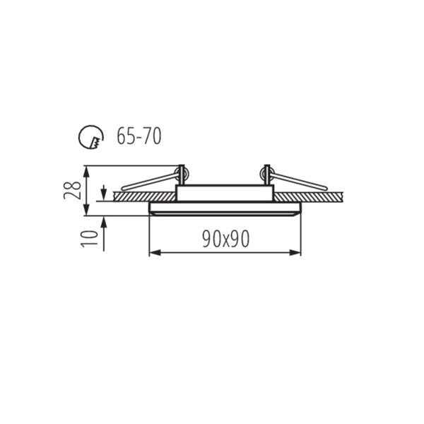 Kanlux MORTA Decorative Ceiling Light CT-DSL50-SR (18512) - Kanlux - Falcon Electrical UK