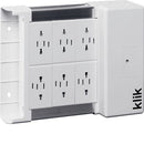 Hager KLDS6 6 Way Klik Lighting Distribution Unit - Hager - Falcon Electrical UK