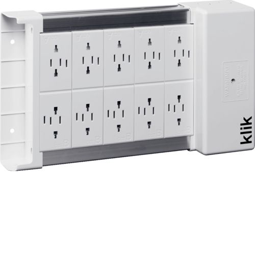 Hager KLDS10 10 Way Klik Lighting Distribution Unit - Hager - Falcon Electrical UK