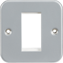 Knightsbridge MLA M1G Metal Clad 1G Modular Faceplate - Knightsbridge MLA - Falcon Electrical UK