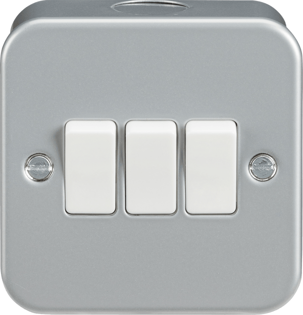 Knightsbridge MLA M4000 Metal Clad 10AX 3G 2 Way Switch - Knightsbridge MLA - Falcon Electrical UK