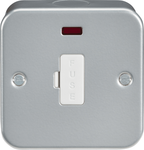 Knightsbridge MLA M6000N Metal Clad 13A Fused Spur Unit with Neon - Knightsbridge MLA - Falcon Electrical UK