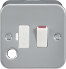 Knightsbridge MLA M6300F Metal Clad 13A Switched Fused Spur Unit with Flex Outlet - Knightsbridge MLA - Falcon Electrical UK