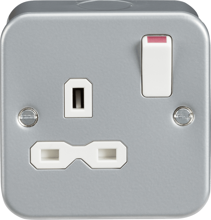 Knightsbridge MLA MR7000 Metal Clad 13A 1G DP Switched Socket - Knightsbridge MLA - Falcon Electrical UK