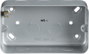Knightsbridge MLA M8900 Metal Clad 2G Back Box - Knightsbridge MLA - Falcon Electrical UK