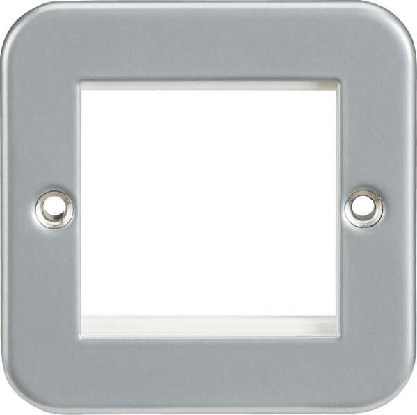 Knightsbridge MLA M2G Metal Clad 2G Modular Faceplate - Knightsbridge MLA - Falcon Electrical UK