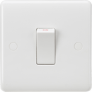 Knightsbridge MLA CU8331W Curved Edge 45A 1G DP Switch (White Rocker) - Knightsbridge MLA - Falcon Electrical UK