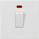 Knightsbridge MLA SN8331NW 45A 1G DP Switch with Neon (White Rocker) - Knightsbridge MLA - Falcon Electrical UK