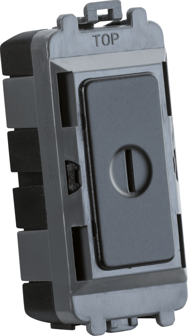 Knightsbridge MLA GDM009MB 20AX 2-way key module - matt black - Knightsbridge MLA - Falcon Electrical UK