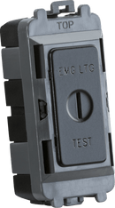 Knightsbridge MLA GDM008MB 20AX DP key module (marked EMG LTG TEST) - matt black - Knightsbridge MLA - Falcon Electrical UK