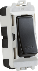 Knightsbridge MLA GDM006MB 20AX 2-way retractive SP module (marked PRESS) - matt black - Knightsbridge MLA - Falcon Electrical UK