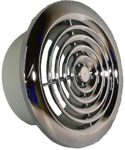 Circular Ceiling Grille 100mm Chrome - Manrose - Falcon Electrical UK