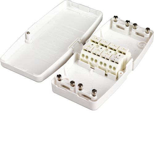 Hager J804 4 Terminal, 20A Junction Box - Hager - Falcon Electrical UK