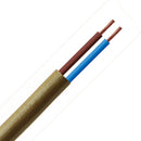 2183Y 0.5mm, 3-Core Gold Coloured Flexible Cable - Mixed Supply - Falcon Electrical UK