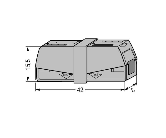 Wago Connector Service 2.5mm Grey (224-201) - Box of 50