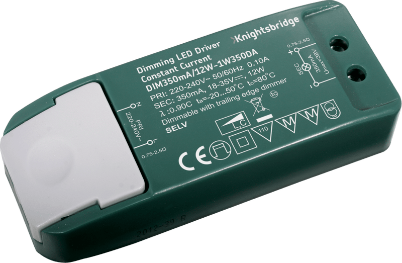 Knightsbridge MLA 1W350DA IP20 350mA 12W LED Dimmable Driver - Constant Current - Knightsbridge MLA - Falcon Electrical UK