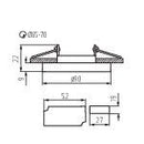 Kanlux SOREN Decorative Ceiling Fitting O-BL (24411) - Kanlux - Falcon Electrical UK