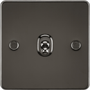 Knightsbridge MLA FP12TOGGM Flat Plate 10AX 1G Intermediate Toggle Switch - Gunmetal - Knightsbridge MLA - Falcon Electrical UK