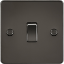 Knightsbridge MLA FP2000GM Flat Plate 10AX 1G 2 Way Switch - Gunmetal - Knightsbridge MLA - Falcon Electrical UK