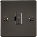 Knightsbridge MLA FP6000GM Flat Plate 13A fused spur unit - gunmetal - Knightsbridge MLA - Falcon Electrical UK