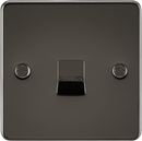 Knightsbridge MLA FP7300GM Flat Plate Telephone master socket - gunmetal - Knightsbridge MLA - Falcon Electrical UK