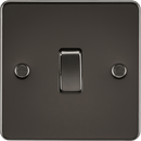 Knightsbridge MLA FP8341GM Flat Plate 20A 1G DP switch - gunmetal - Knightsbridge MLA - Falcon Electrical UK