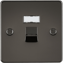 Knightsbridge MLA FPRJ45GM Flat Plate RJ45 network outlet - gunmetal - Knightsbridge MLA - Falcon Electrical UK