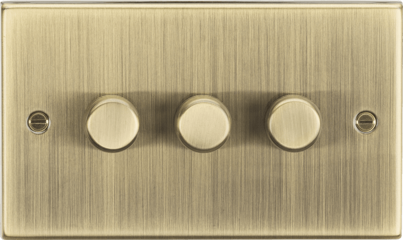 Knightsbridge MLA CS2183AB 3G 2-way Intelligent Dimmer - Square Edge Antique Brass (Replaces CS2183AB) - Knightsbridge MLA - Falcon Electrical UK