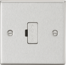 Knightsbridge MLA CS6BC 13A Fused Spur Unit - Square Edge Brushed Chrome - Knightsbridge MLA - Falcon Electrical UK