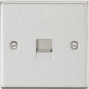 Knightsbridge MLA CS73BC Telephone Master Outlet - Square Edge Brushed Chrome - Knightsbridge MLA - Falcon Electrical UK