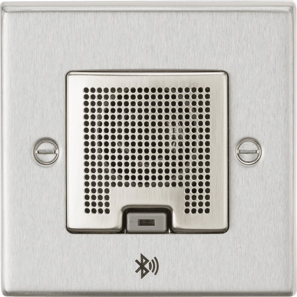 Knightsbridge MLA CSBLUEBC 3W RMS Bluetooth Speaker Outlet - Brushed Chrome - Knightsbridge MLA - Falcon Electrical UK
